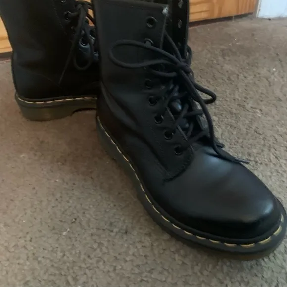 Dr Marten Combat Boots 1460 Pascal in Black Smooth