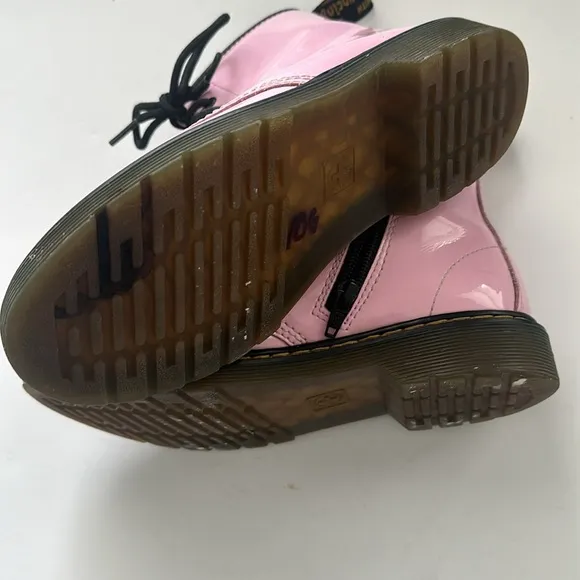 Dr. Marten Light Pastel pink Combat Boots Youth Size 3 Model 1460J