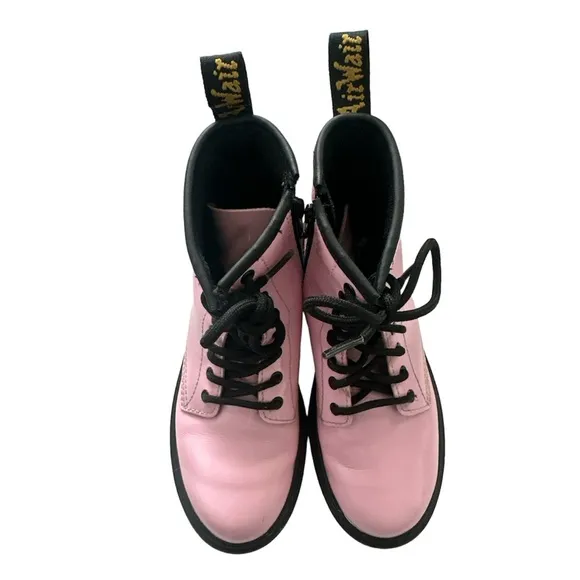 Dr. Marten Light Pastel pink Combat Boots Youth Size 3 Model 1460J