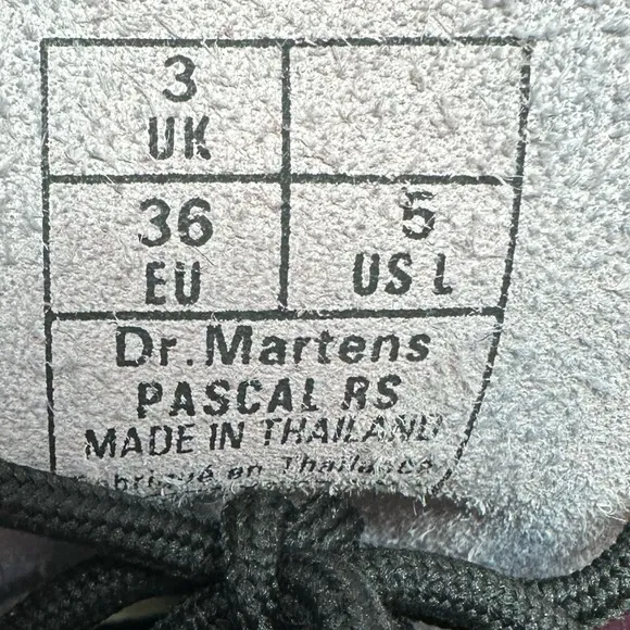 DR MARTEN Pascal RS Combat Boots Pink Iridescent Size 5