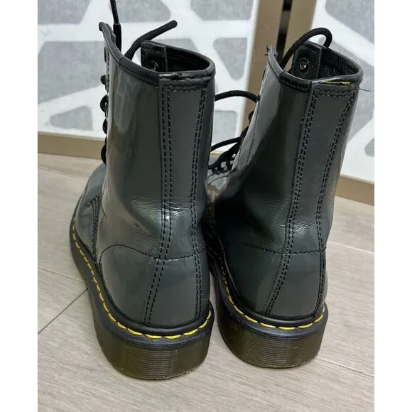 Dr Martens 11821 WOMEN LEATHER LACE UP BOOTS 7 Eu 38 Gray