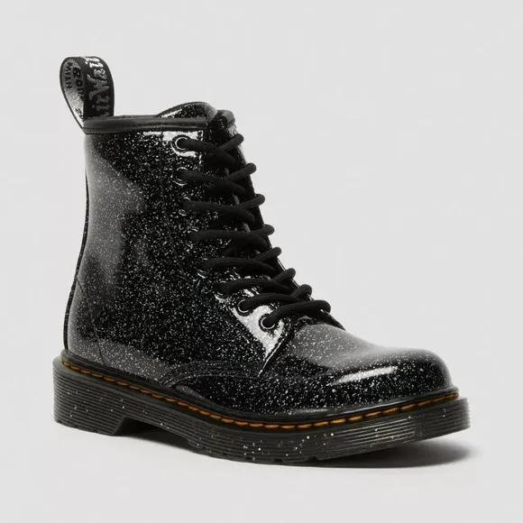 Dr. Martens 1460 Black Glitter Lace Up Boots