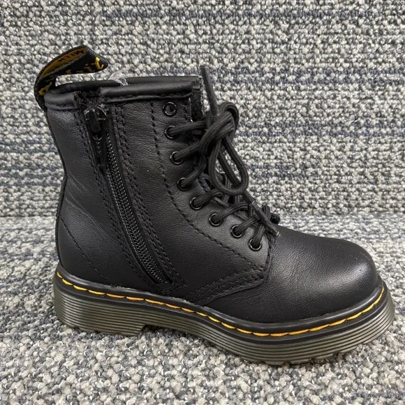 Dr. Martens 1460 Black Lace Up Boots Toddler Size 7