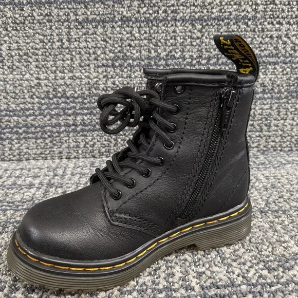 Dr. Martens 1460 Black Lace Up Boots Toddler Size 7