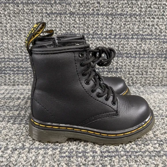 Dr. Martens 1460 Black Lace Up Boots Toddler Size 7