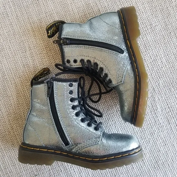 Dr. Martens | 1460 Crinkle Metallic Lace Up Boots