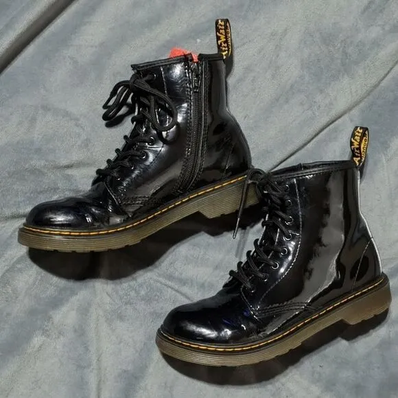 Dr. Martens 1460 Iconic Patent Leather Combat Boots Sizes  4/5 US