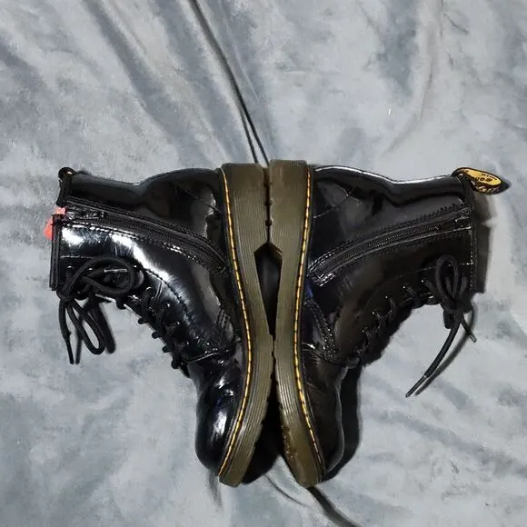 Dr. Martens 1460 Iconic Patent Leather Combat Boots Sizes  4/5 US
