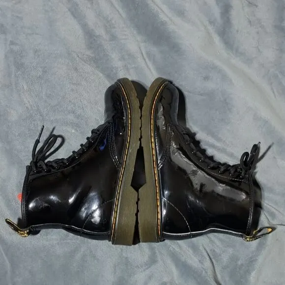 Dr. Martens 1460 Iconic Patent Leather Combat Boots Sizes  4/5 US