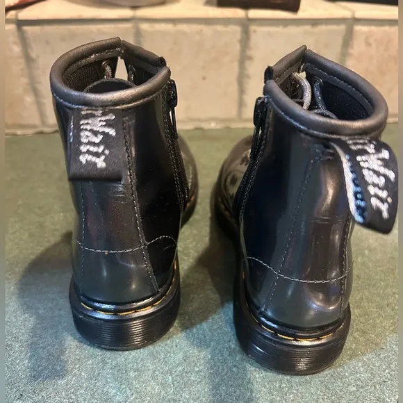 Dr. Martens 1460 metallic lace up boots. Junior size 11.