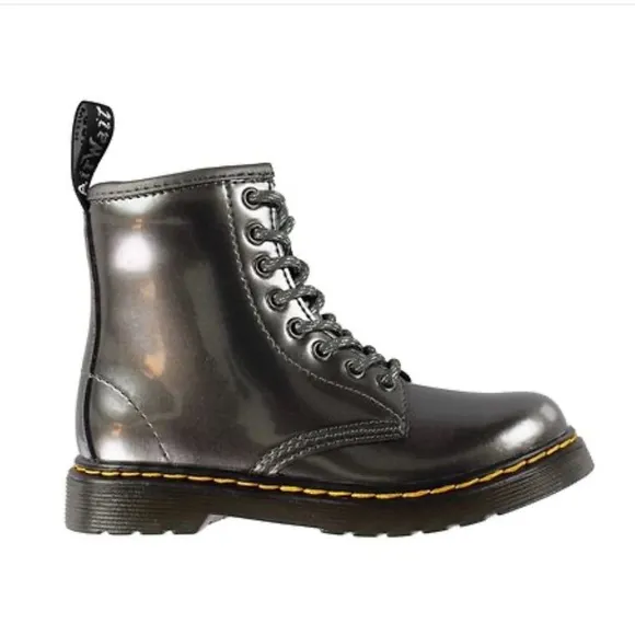 Dr. Martens 1460 metallic lace up boots. Junior size 11.