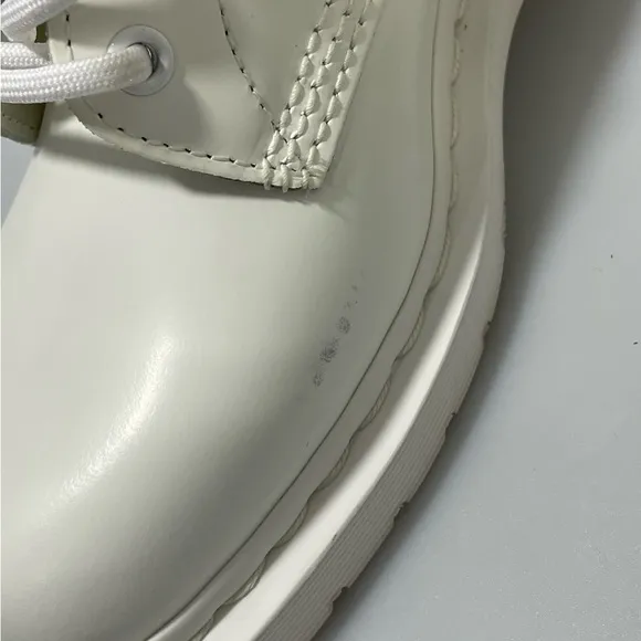 Dr. Martens 1460 Monotone Leather Combat Boots White Men’s 8