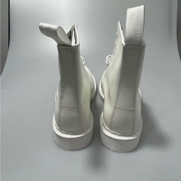 Dr. Martens 1460 Monotone Leather Combat Boots White Men’s 8