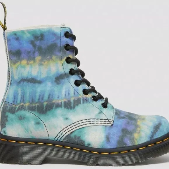 Dr Martens 1460 Pascal Tie Dye Leather Lace-Up Boots