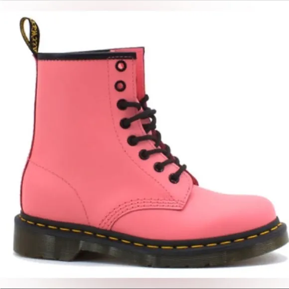 Dr. Martens 1460 Pink Lace-Up Boots Girls Youth Size 4