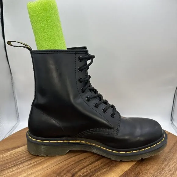 Dr Martens 1460 Smooth Leather Lace Up Boots Combat Moto Grunge Goth‎ Women's 9