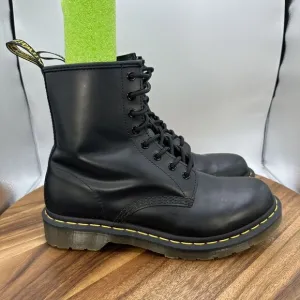 Dr Martens 1460 Smooth Leather Lace Up Boots Combat Moto Grunge Goth‎ Women's 9