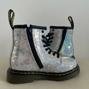Dr. Martens 1460  Sparkle Lace Up Boots Little Girl Boots Size 7