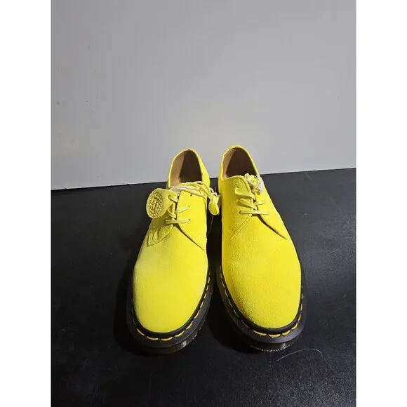 Dr. Martens 1461 Made In England Buck Suede Oxford Shoes Yellow UK 7 US Men 8 W9