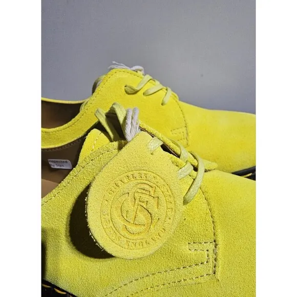 Dr. Martens 1461 Made In England Buck Suede Oxford Shoes Yellow UK 7 US Men 8 W9