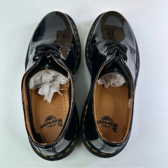 DR. MARTENS 1461 Patent Lamper Oxford Shoes black size 7