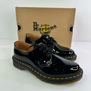 DR. MARTENS 1461 Patent Lamper Oxford Shoes black size 7