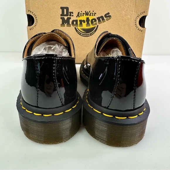 DR. MARTENS 1461 Patent Lamper Oxford Shoes black size 7