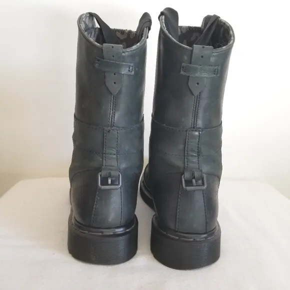 Dr Martens Aimilie Combat Boots Green