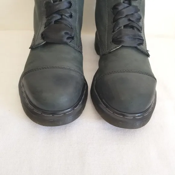 Dr Martens Aimilie Combat Boots Green
