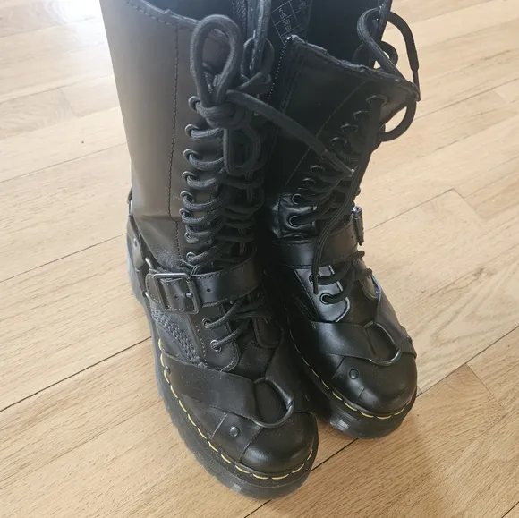 Dr. Martens Black Combat Boots
