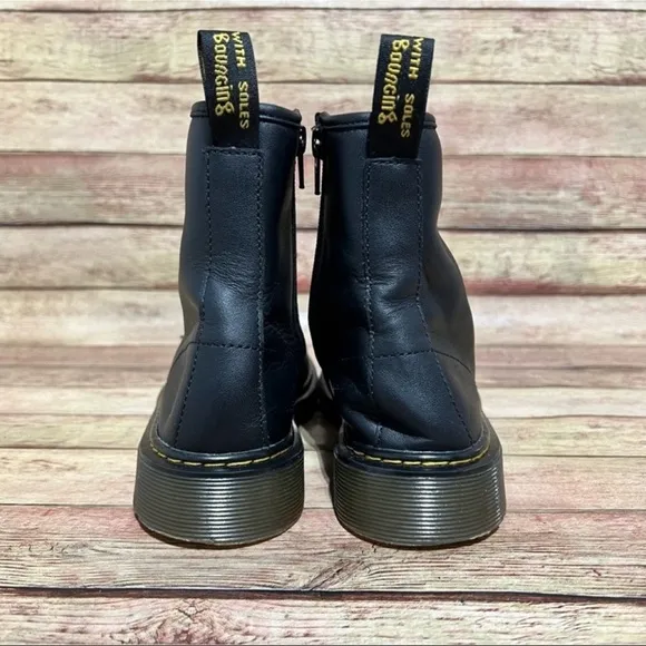 Dr. Martens Black Leather Lace Up Boots