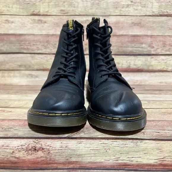 Dr. Martens Black Leather Lace Up Boots