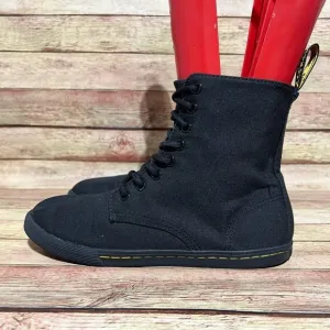 Dr. Martens Black Nylon Sheridan Lace Up Boots