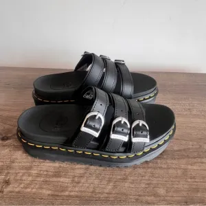 Dr. Martens Blaire Slide Hydro Black Women's Sandal Size 6 #242640