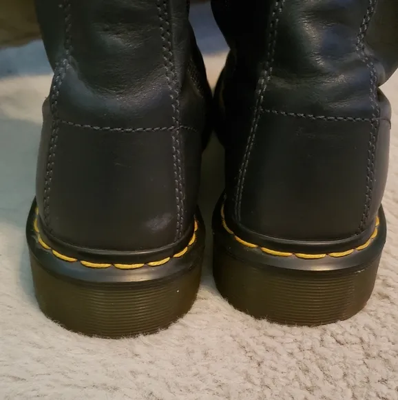 Dr. Martens Blue Leather Combat Boots 14 Eyelet