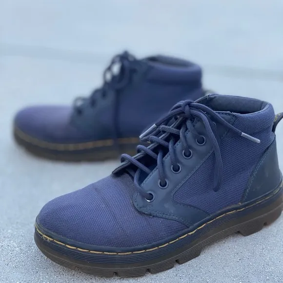 Dr. Martens Bonny Chukka Boots lace up ankle booties womens 6 mens 5 blue combat