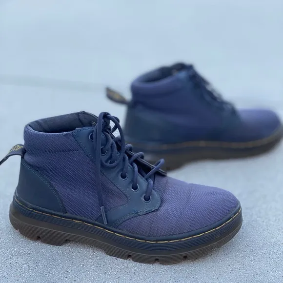 Dr. Martens Bonny Chukka Boots lace up ankle booties womens 6 mens 5 blue combat