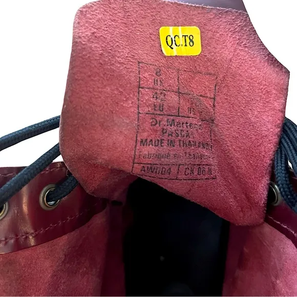 Dr. Martens Boot PASCAL Burgundy Lace Up 8M