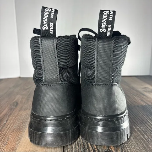 Dr. Martens Boots Womens 6 Combs Combat Poly Casual Lace Up Utility Rugged Moto