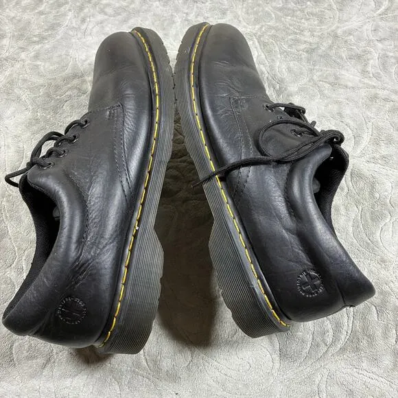 Dr. Martens Boston Black Leather Oxford Shoes Mens Size 12 Style AW004