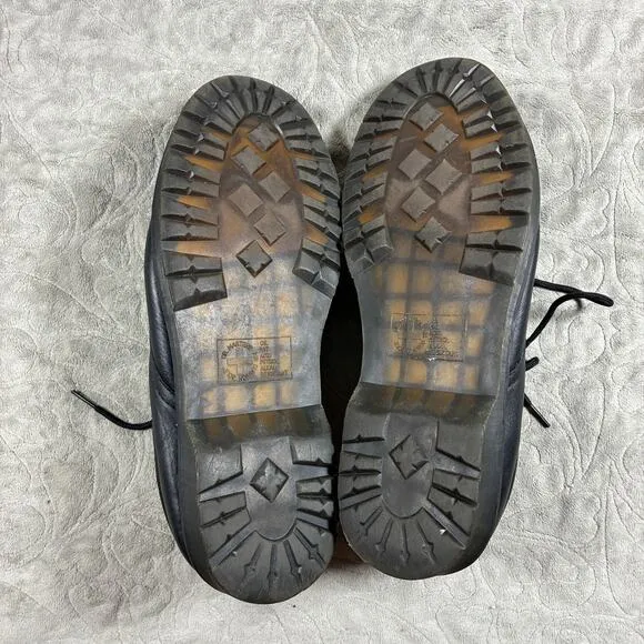 Dr. Martens Boston Black Leather Oxford Shoes Mens Size 12 Style AW004