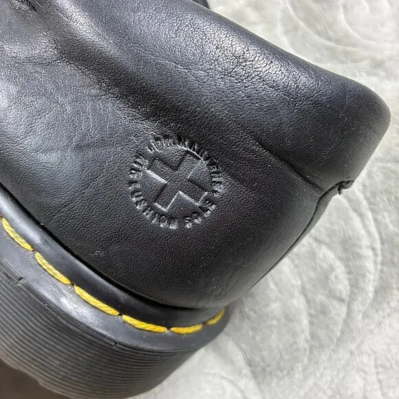 Dr. Martens Boston Black Leather Oxford Shoes Mens Size 12 Style AW004