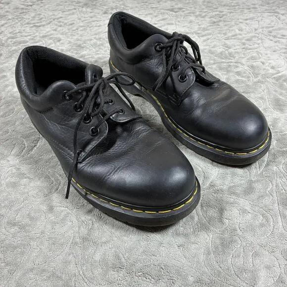 Dr. Martens Boston Black Leather Oxford Shoes Mens Size 12 Style AW004
