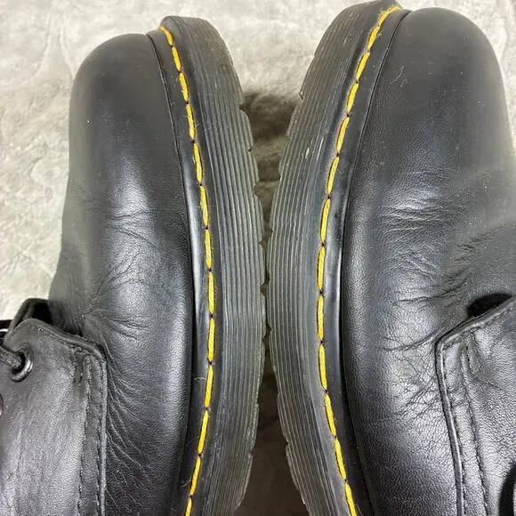 Dr. Martens Boston Black Leather Oxford Shoes Mens Size 12 Style AW004