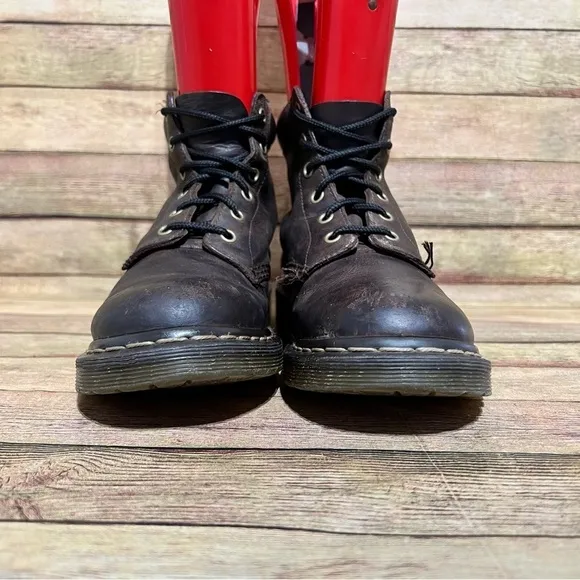 Dr. Martens Brown Leather Lace Up Boots