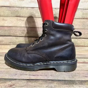 Dr. Martens Brown Leather Lace Up Boots