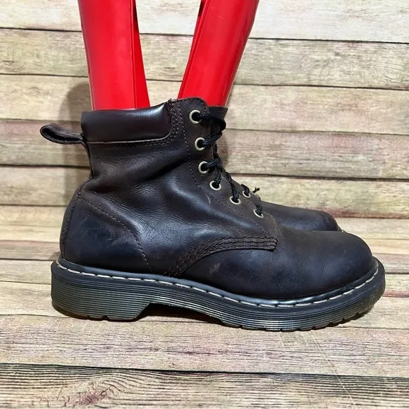 Dr. Martens Brown Leather Lace Up Boots