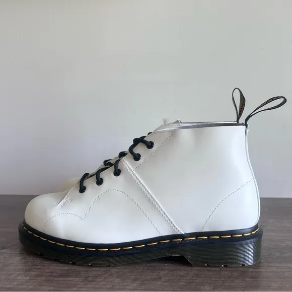 Dr. Martens Church White Leather Monkey Unisex Boot Size 11 or 12 #744