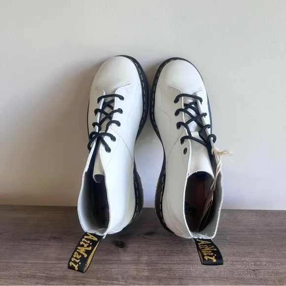 Dr. Martens Church White Leather Monkey Unisex Boot Size 11 or 12 #744