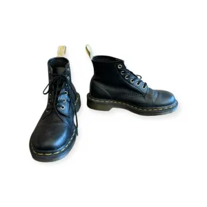 Dr. Martens combat air cushion sole boots black shoes AW004 Sz 6